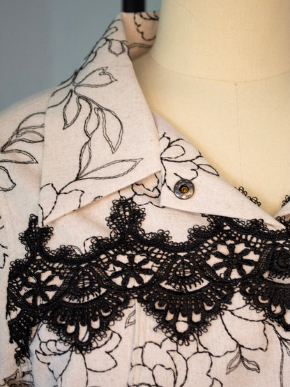 Cropped Jacket (Floral)