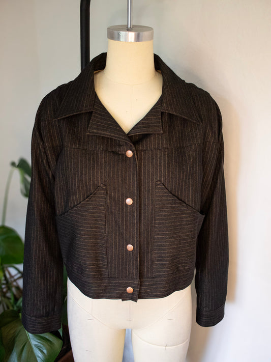 Cropped Jacket (pin-stripped)