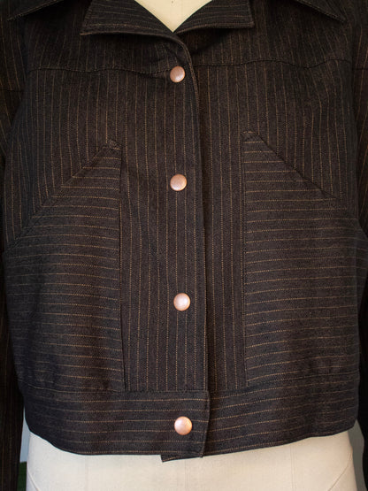 Cropped Jacket (pin-stripped)