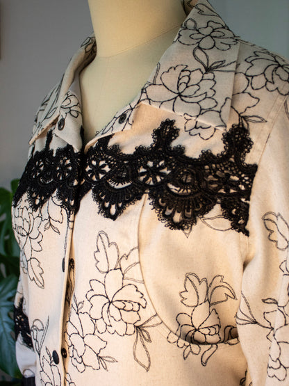 Cropped Jacket (Floral)