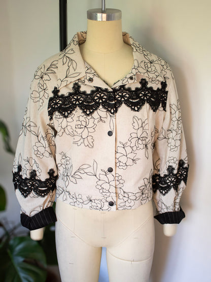 Cropped Jacket (Floral)