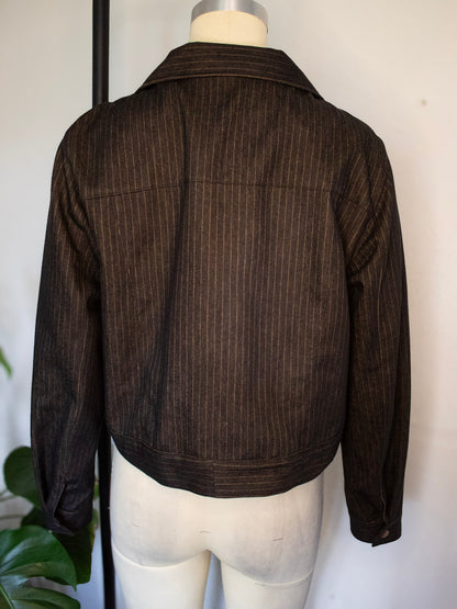 Cropped Jacket (pin-stripped)